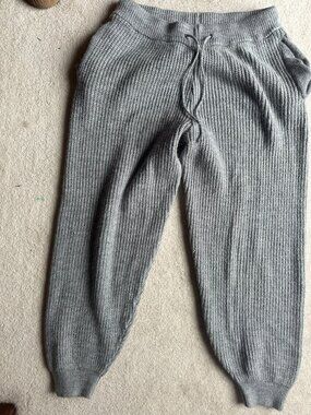 asos design gray sweater jogger with pockets Medium